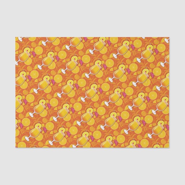 Tequila sunrise tissue paper (Front)