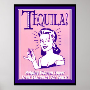 Tequila vintage poster Tequila Drink