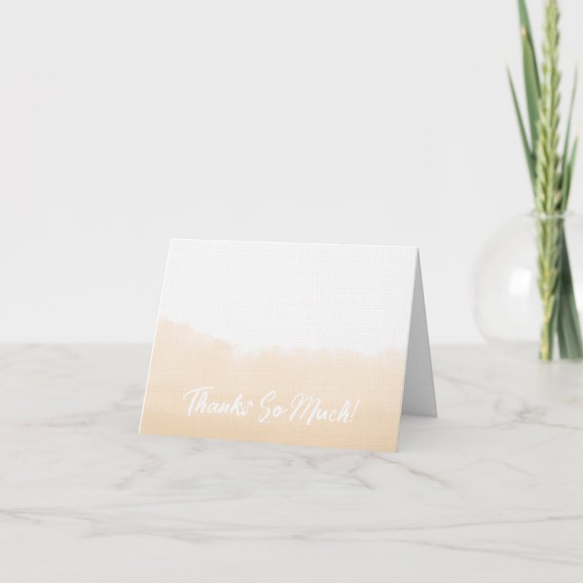 Tequila Watercolor Abstract Thank You Card (Front)