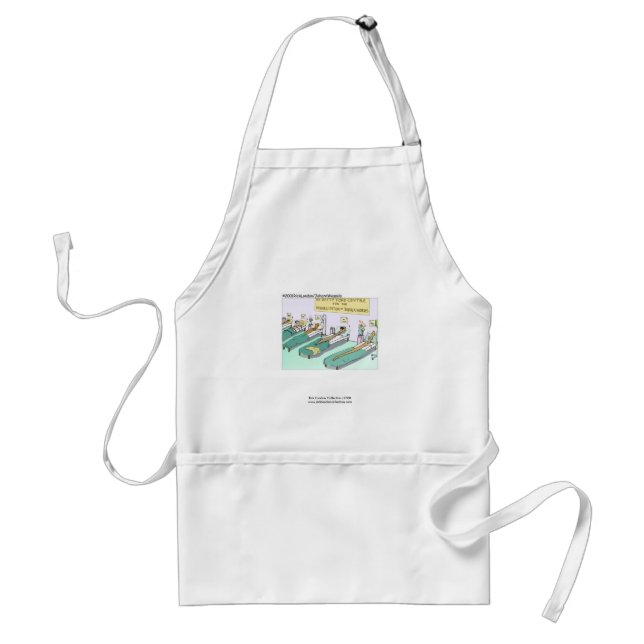 Tequila Worm Rehab Funny Cartoon Quality Apron (Front)