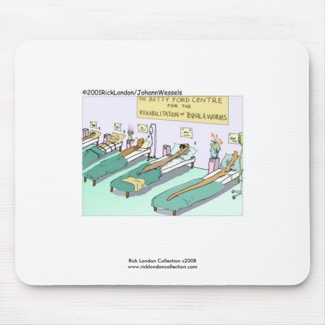 Tequila Worm Rehab Mouse Pads (Front)