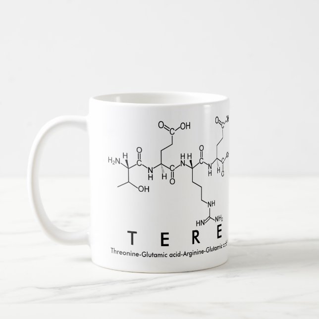 Tere peptide name mug (Left)