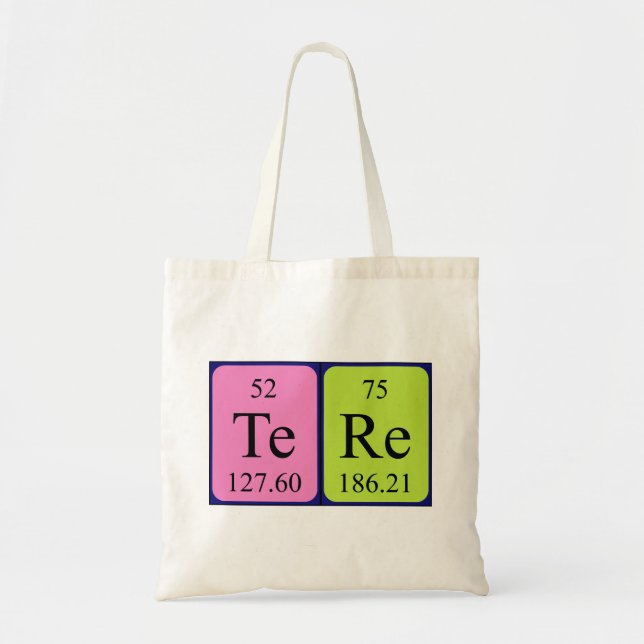 Tere periodic table name tote bag (Front)