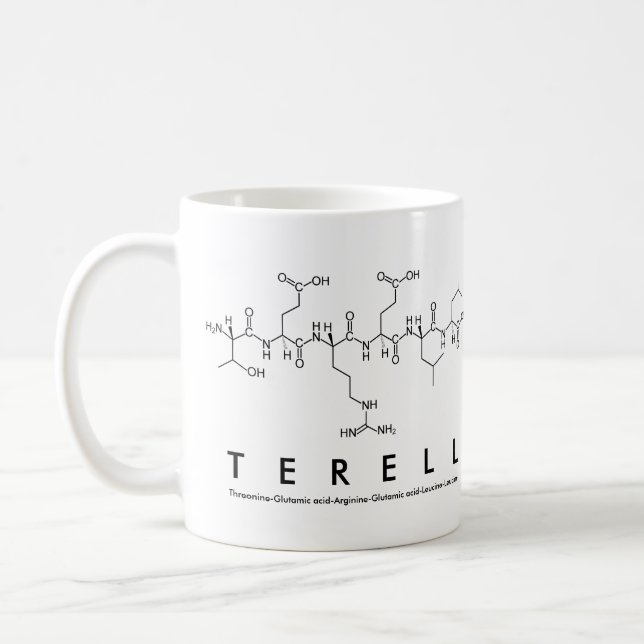 Terell peptide name mug (Left)