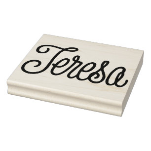 Teresa Authentic Retro Typography Art Stamp