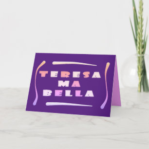Teresa Bella made for her mixed colours Card