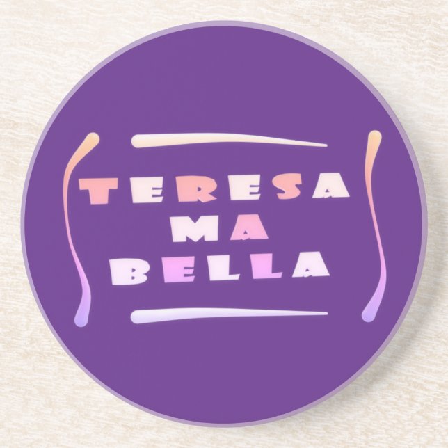 Teresa Bella made for her mixed colours     Card P Coaster (Front)