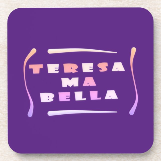 Teresa Bella made for her mixed colours     Card P Coaster (Front)