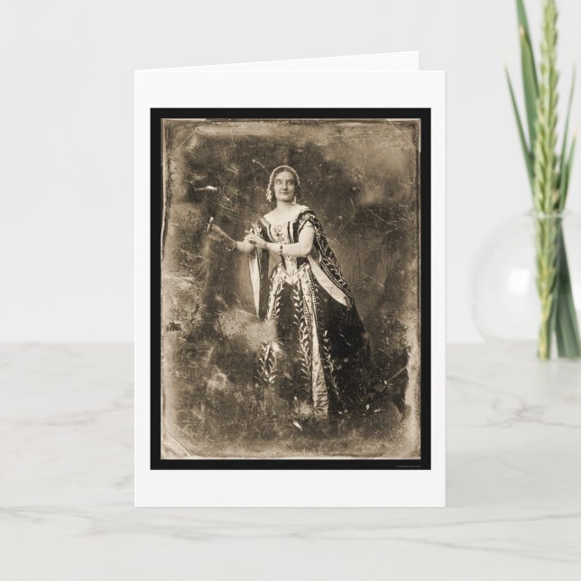 Teresa Truffi Daguerreotype 1848 Card (Front)