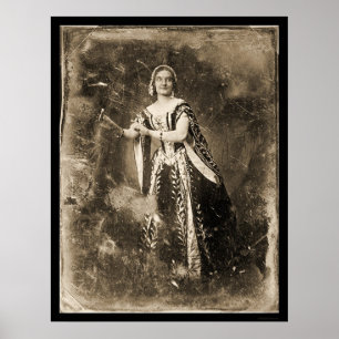 Teresa Truffi Daguerreotype 1848 Poster