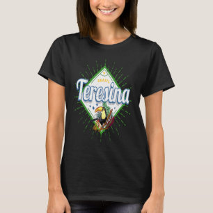 Teresina Piaui Brazil Retro Toucan Vintage Holiday T-Shirt