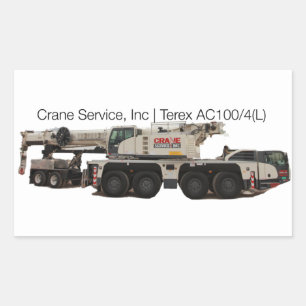 Terex AC100-4L Rectangular Sticker