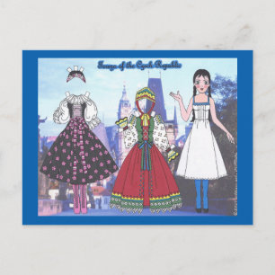 Tereza of the Czech Republic Paper Doll Postcard