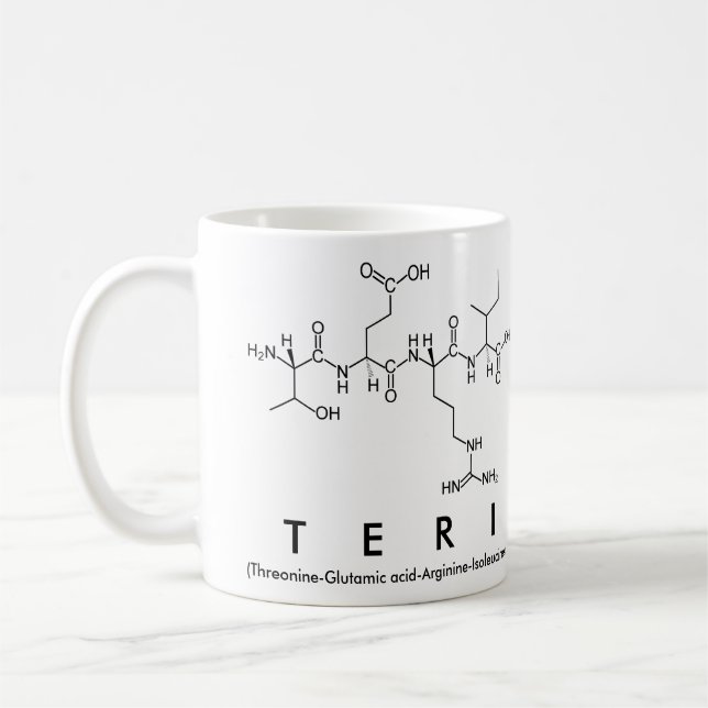 Teri peptide name mug (Left)