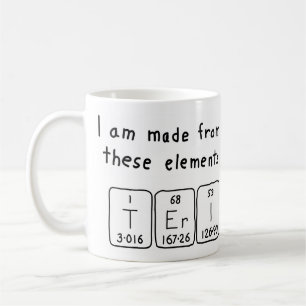Teri periodic table name mug