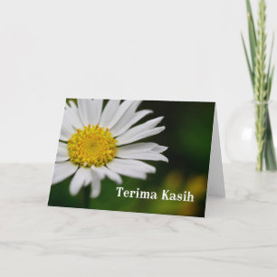 Terima kasih - Thank you in Malay and Indonesian Card