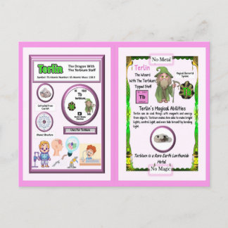 Terlin Wizard - Terbium Element Postcard