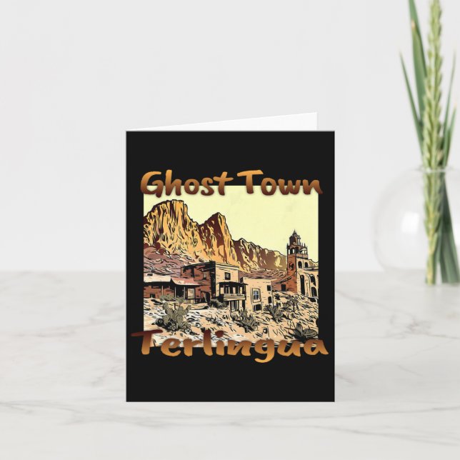 Terlingua Ghost Town Texas A Unique Holiday  Card (Front)
