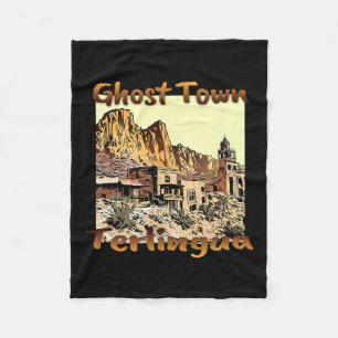 Terlingua Ghost Town Texas A Unique Holiday Fleece Blanket