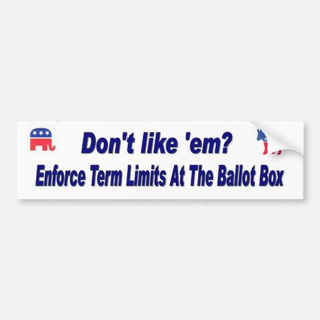 Term Limits Bumper Sticker (Front)