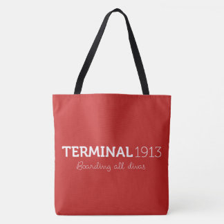 Terminal 1913 Large Red Tote Bag