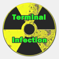 Terminal Infection Radiation sticker Design
