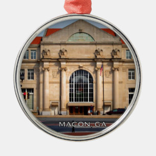 TERMINAL STATION - Macon, Georgia Metal Tree Decoration