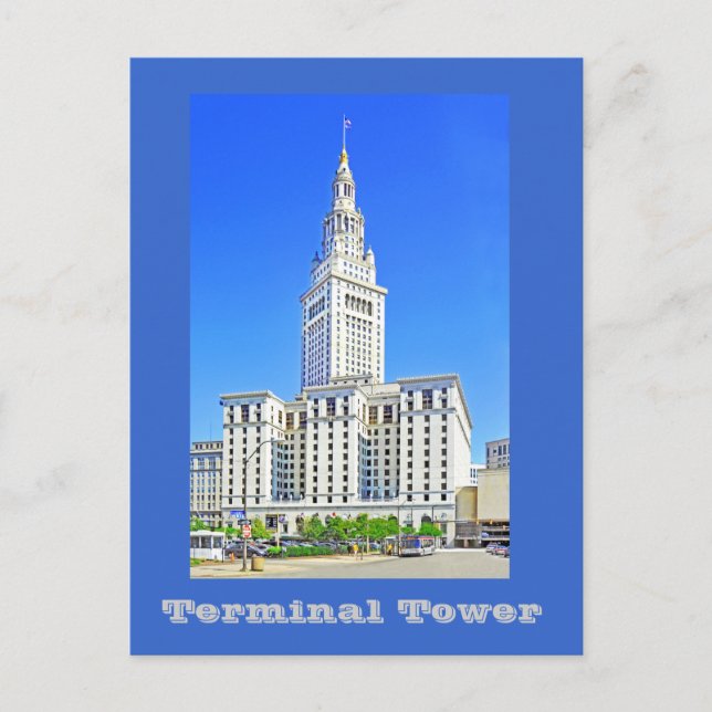 Terminal Tower, Cleveland, Ohio, U.S.A. Postcard (Front)