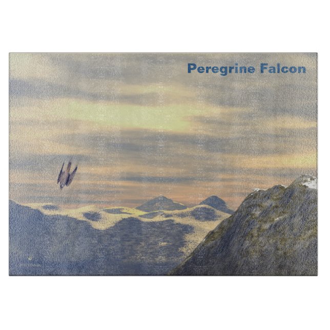 Terminal Velocity Peregrine Falcon Cutting Board (Front)