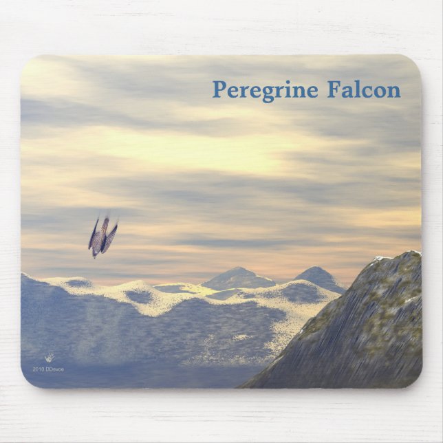 Terminal Velocity Peregrine Falcon Mouse Mat (Front)