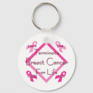 Terminate Breast Cancer Key Ring