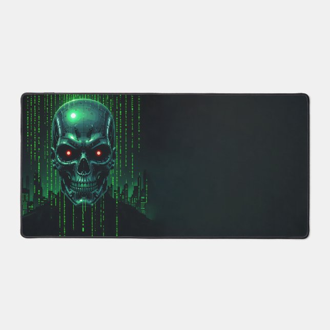 Terminator Matrix Pixel Art Desk Mat (Front)