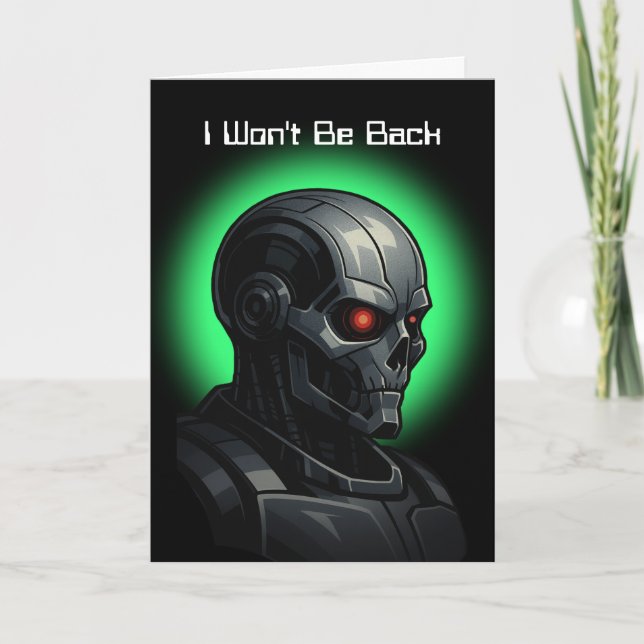 Terminator Skull Graduation Class of 2026 Graphic Card (Front)