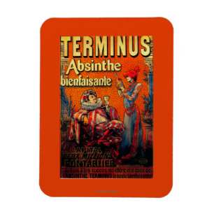 Terminus Absinthe Vintage PosterEurope Magnet