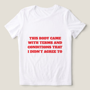 Terms and Conditions T-Shirt Tri-Blend Shirt