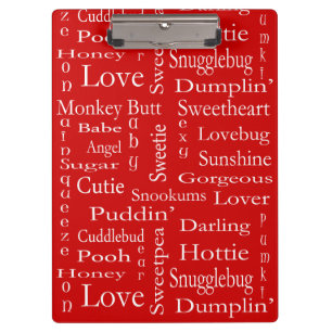 Terms Of Endearment by Shirley Taylor Clipboard