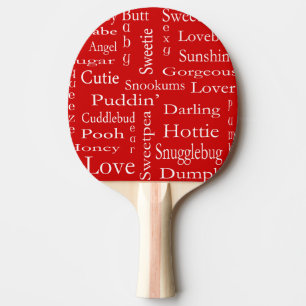 Terms Of Endearment by Shirley Taylor Ping Pong Paddle