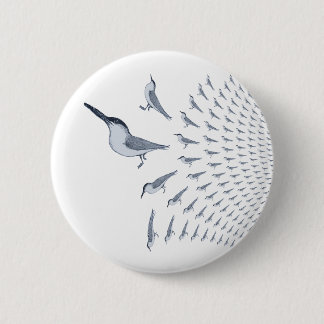 Tern Pattern Pin Button Badge