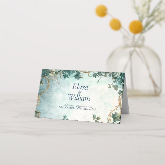 ternal Grace Fantasy Wedding  Place Card (Back)