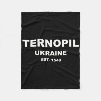 Ternopil Ukraine Fleece Blanket