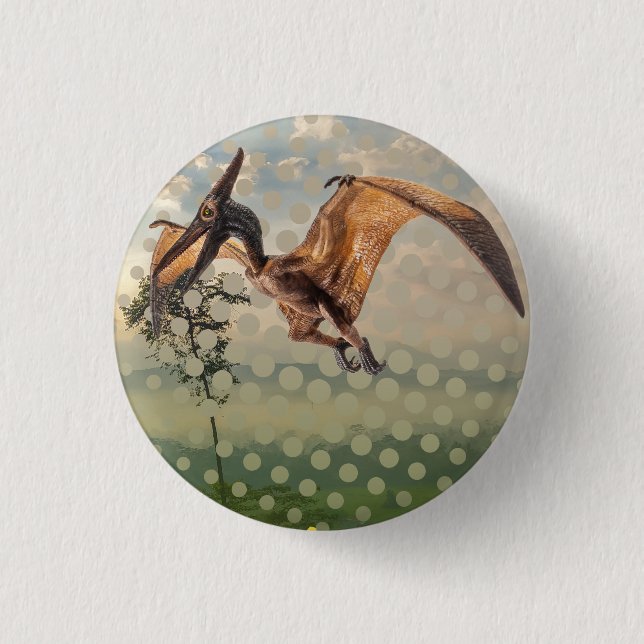 terodactilo   3 cm round badge (Front)