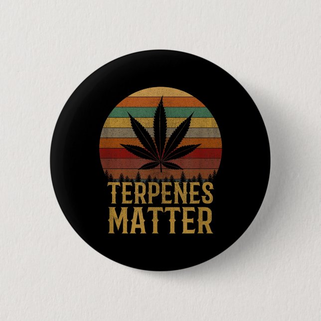 Terpenes 6 Cm Round Badge (Front)