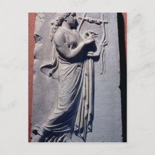 Terpsichore, the muse of dancing and song postcard