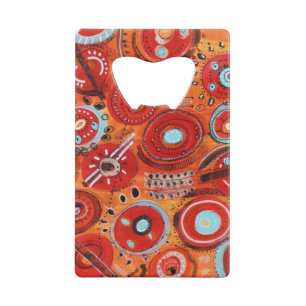 Terra Abstract Credit Card Bottle Opener