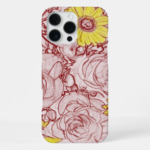 Terra Cotta Edged Bouquet iPhone 16 Pro Max Case
