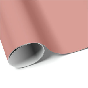 Terra Cotta Pink White Pattern Wrapping Paper