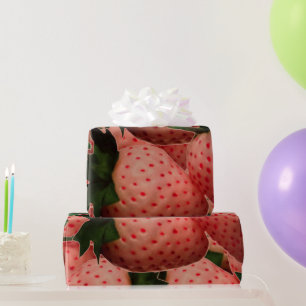 Terra Cotta Strawberries Wrapping Paper