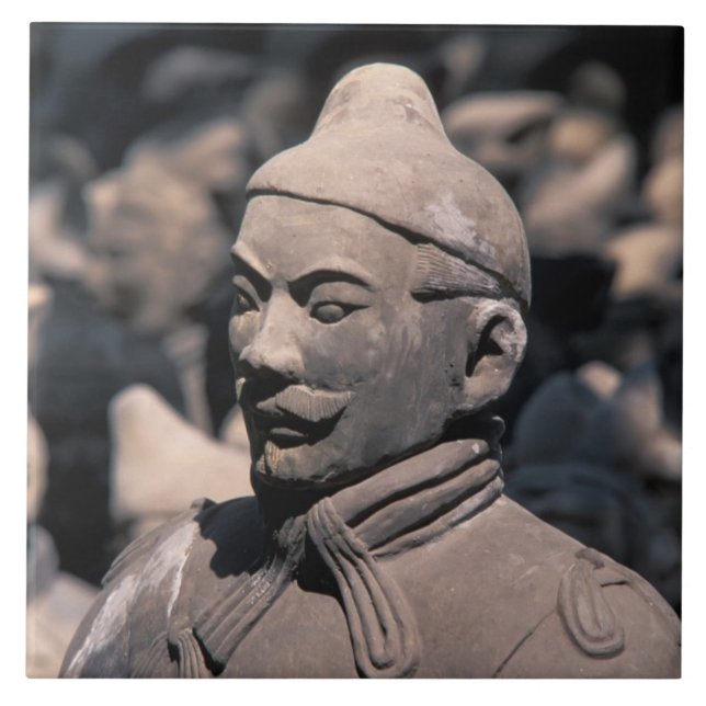Terra Cotta warriors in Emperor Qin Shihuang's 2 Tile (Front)