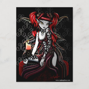 Terra Darkness Fire Fairy Postcard