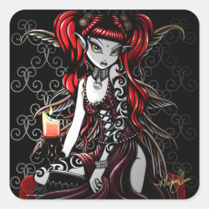 "Terra" Gothic Tribal Tattoo Fire Fairy Stickers